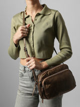 Cross Body Tas Snake Miniprix Bruin snake 19641-vue-porte